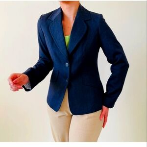 Express Brand Form Fitted Blazer jacket. Navy/dark green. Size 2 (small)